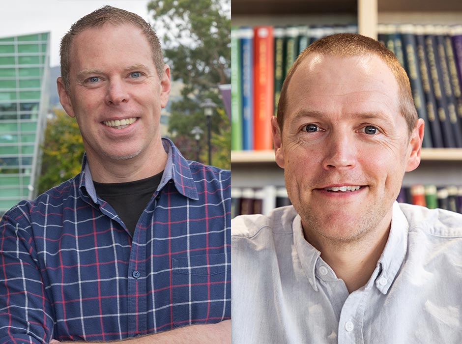 Headshots collage of two male researchers
