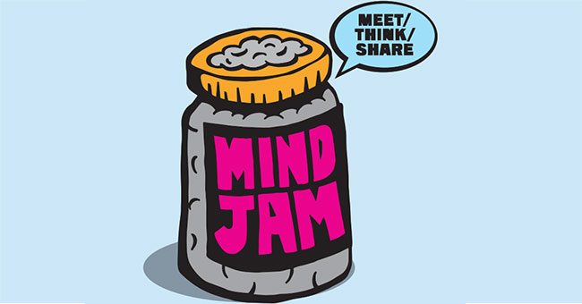 A logo for Mind Jam