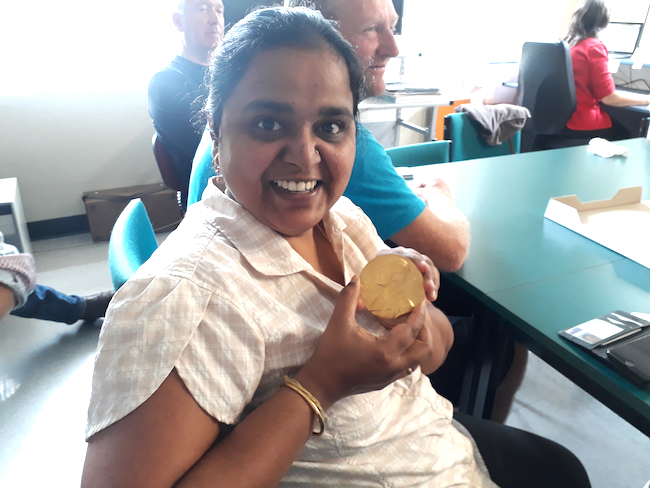 Sai Velamoor and medal image