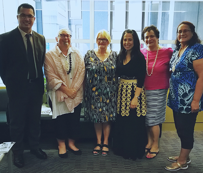Dianne Sika-Paotonu and staff members of University of Otago, Wellington