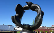 'Peace' by Llew Summers on display on Colombo Street, Sydenham.<br />Photo: Vicky Cameron