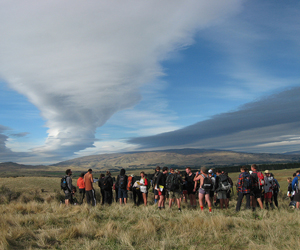 Field  geology kit list: hat, hammer, sturdy boots and map board......pants and shirt optional. Swinburn 2013.