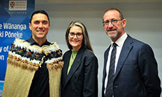 Dr Jason Gurney Prof Sunny Collings and Hon Andrew Little