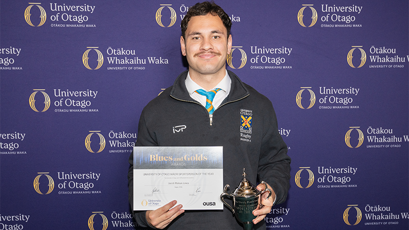 Jacob Waikari-Jones is the Māori Sportsperson of the Year. 