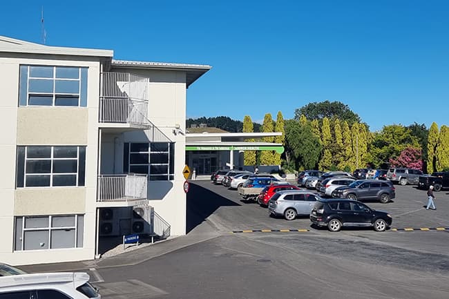 The entrance to Wairoa Hospital