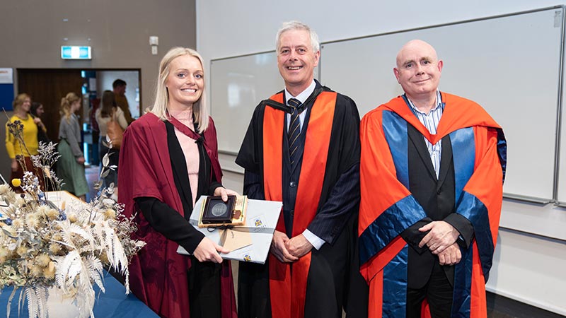 Professors Jemma Geoghegan, Richard Blaikie and Neil Gemmell