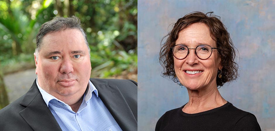 From left: Tristram Ingham and Trudy Sullivan