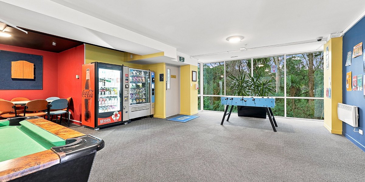 Games room with pool table 