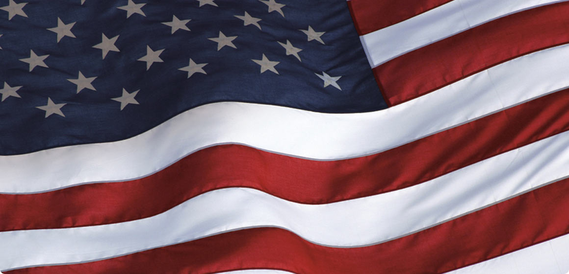 US Flag banner
