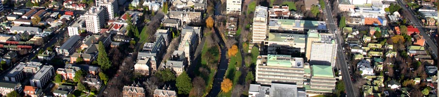 Aerial view of campus