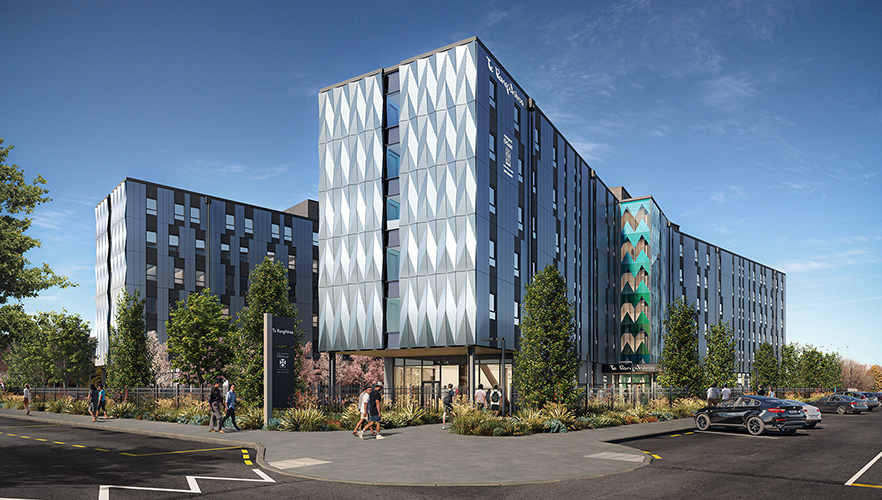 Hero shot of the residential college Te Rangihiroa-image