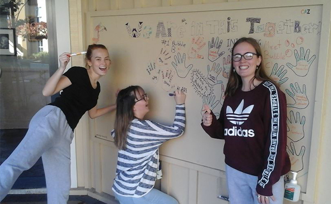 Caroline Freeman doodle wall