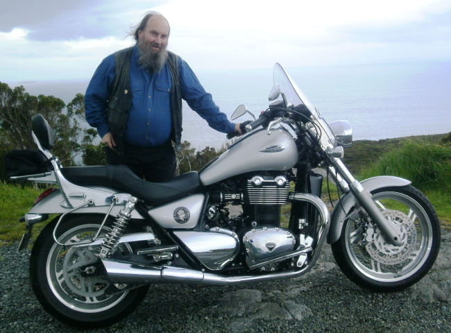 Pat Wheatley and bike