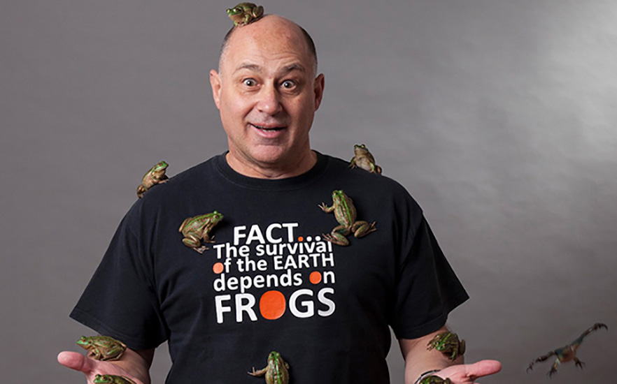 Phil Bishop modelling frogs image