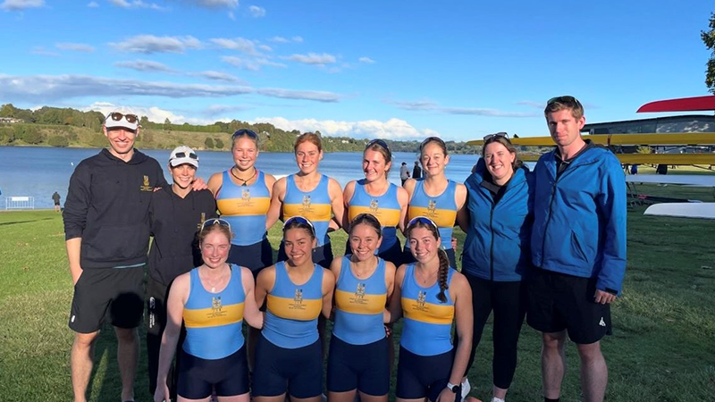 The Otago women’s first eight, who won the Tamaki Cup.