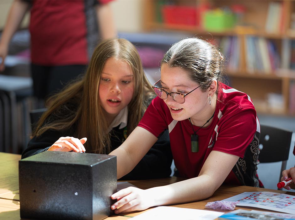 An image of pupils playing Sequoia Short's game.