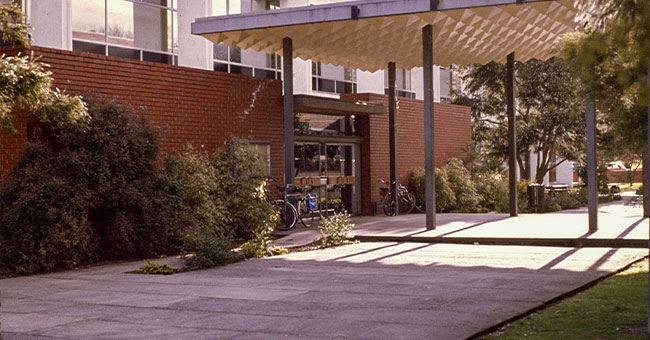 Library entrance