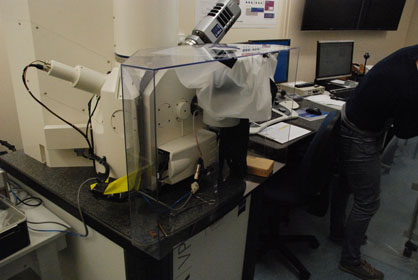SEM end of Glove Box
