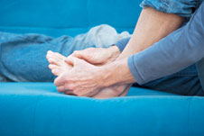 Sore gout foot