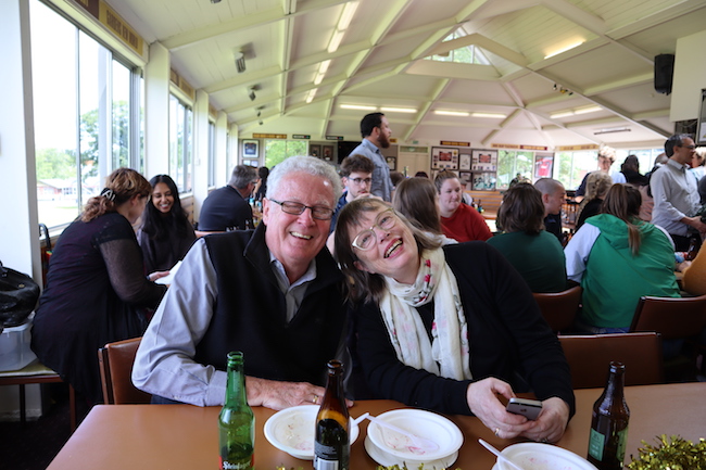 xmas party 2019 - kevin and bronwyn