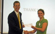 OGHI student winner for 2012 receives her prize