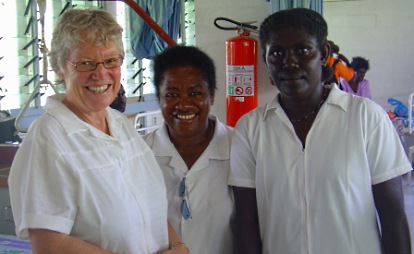 VSA volunteer and local nursing stagg Buka Hospital 1colwidth