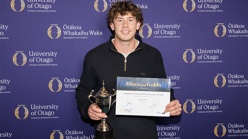 University of Otago Sportsperson of the Year Benji Culhane