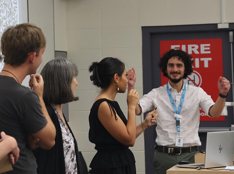 Participants of the ROOTS programme enjoy interacting.