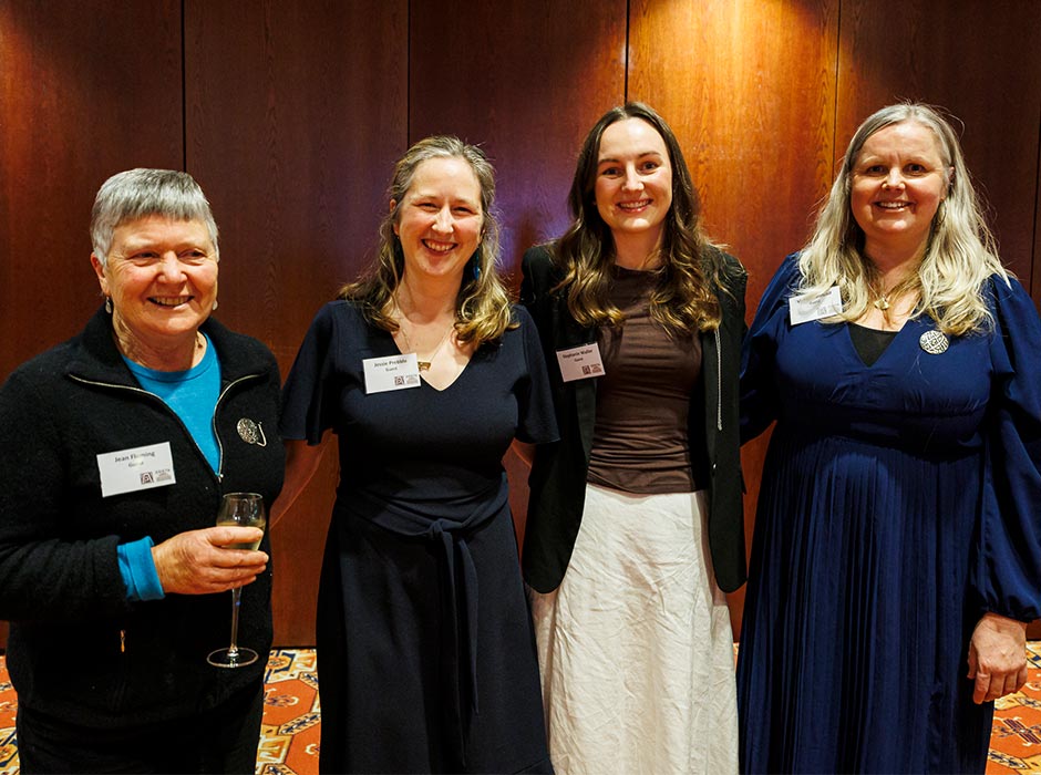 Four women are pictured at the Zonta Science Awards.