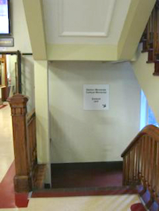 Stairwell leading to the basement