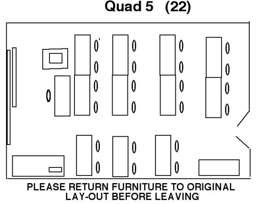 Quad 5 Seminar Room floor layout