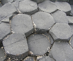 Hexagonal close packing, Giant's Causeway