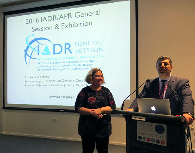 Camile Farah & Linda Slack-Smith closing IADR ANZ
