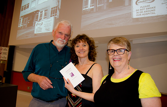 Publisher, author and speaker at the book launch image