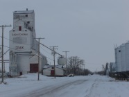 grain elevator in agricultural dependent town of Craik_Saskatchewan_Canada