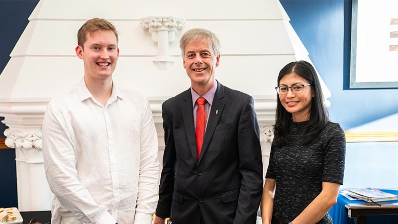 Professor Richard Blaikie with-Lachlan-McLean-and-Nina-Batucan