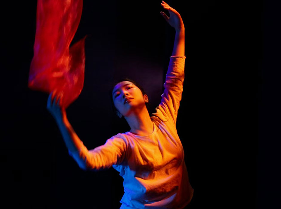 A woman dancing