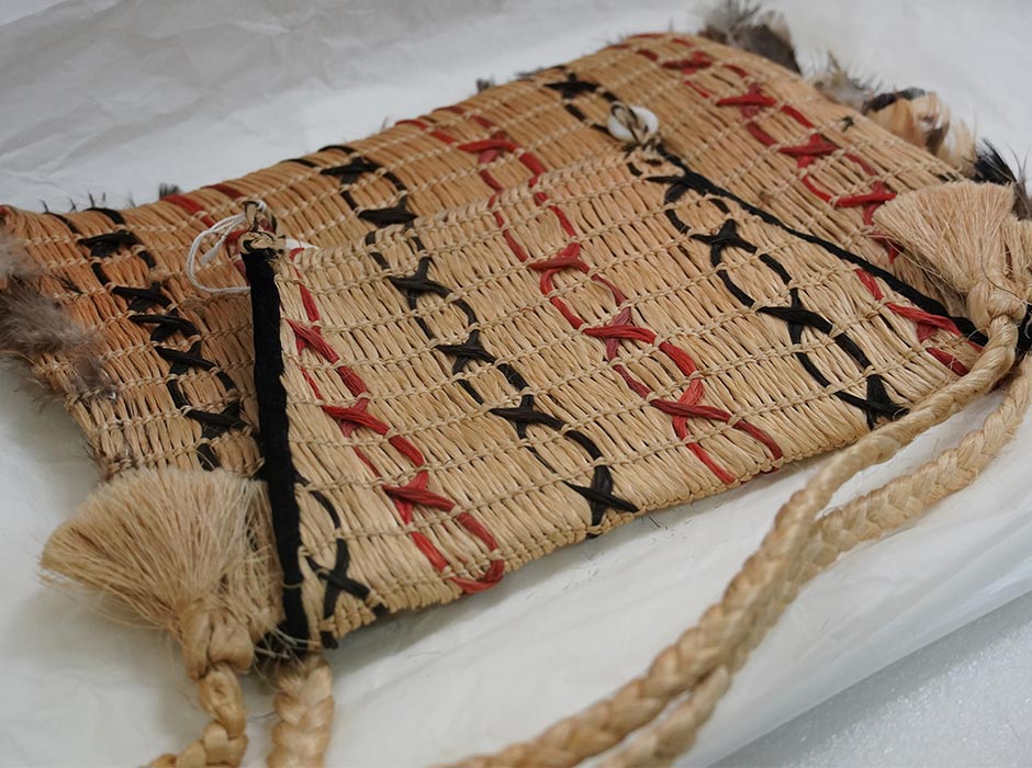 A woven kete.