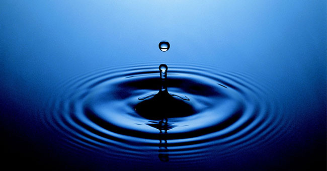 Generic image of blue water droplet 