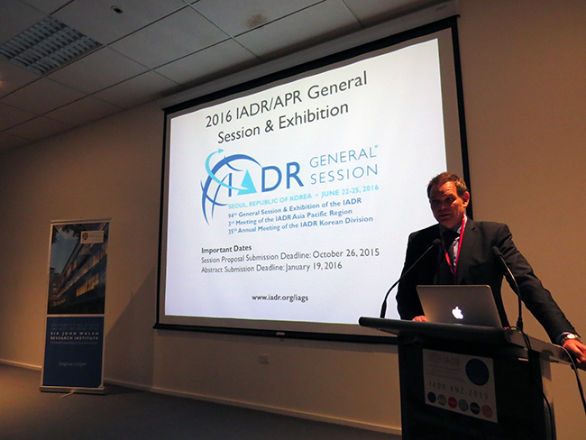 Karl Lyons closing IADR ANZ
