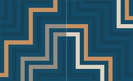Poutama screen graphic-blue