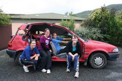 RMIP students in accident simulation