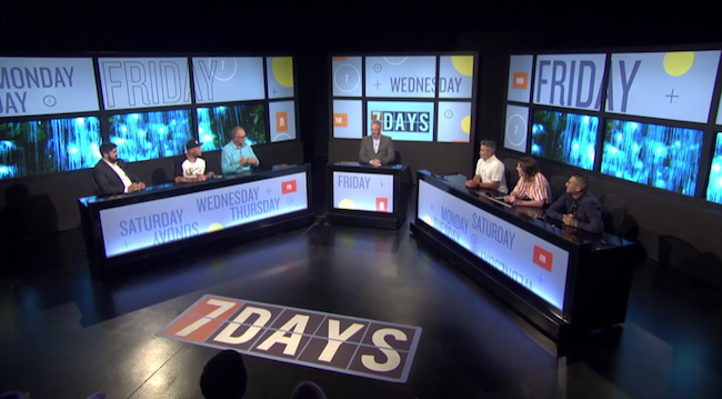 The panel from the 7 Days comedy news quizz discuss glowworms.