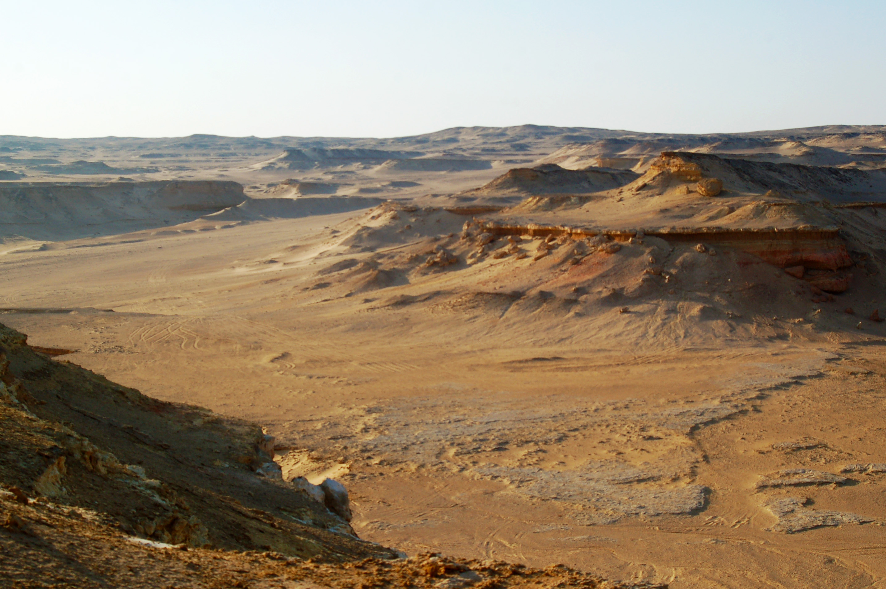 View of the Fayum Depression in Egypt image
