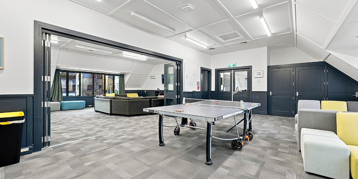 Common area with table tennis table