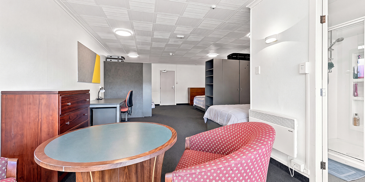 Sitting area in shared bedroom