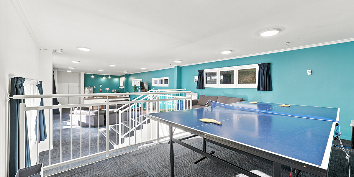 Common area with table tennis table
