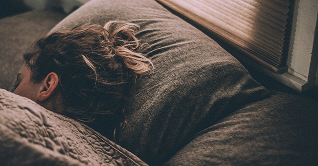 woman sleeping