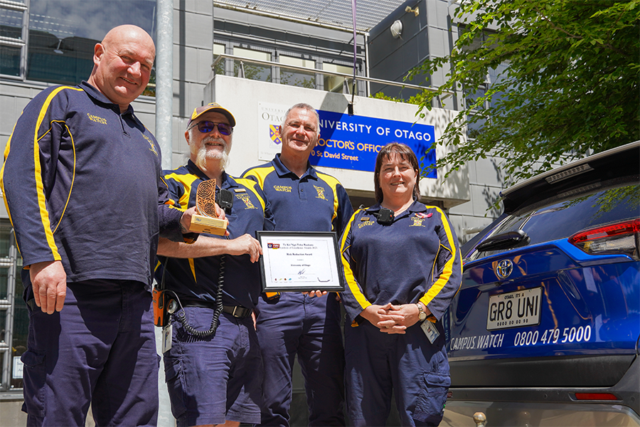 Dedication to student safety recognised | University of Otago