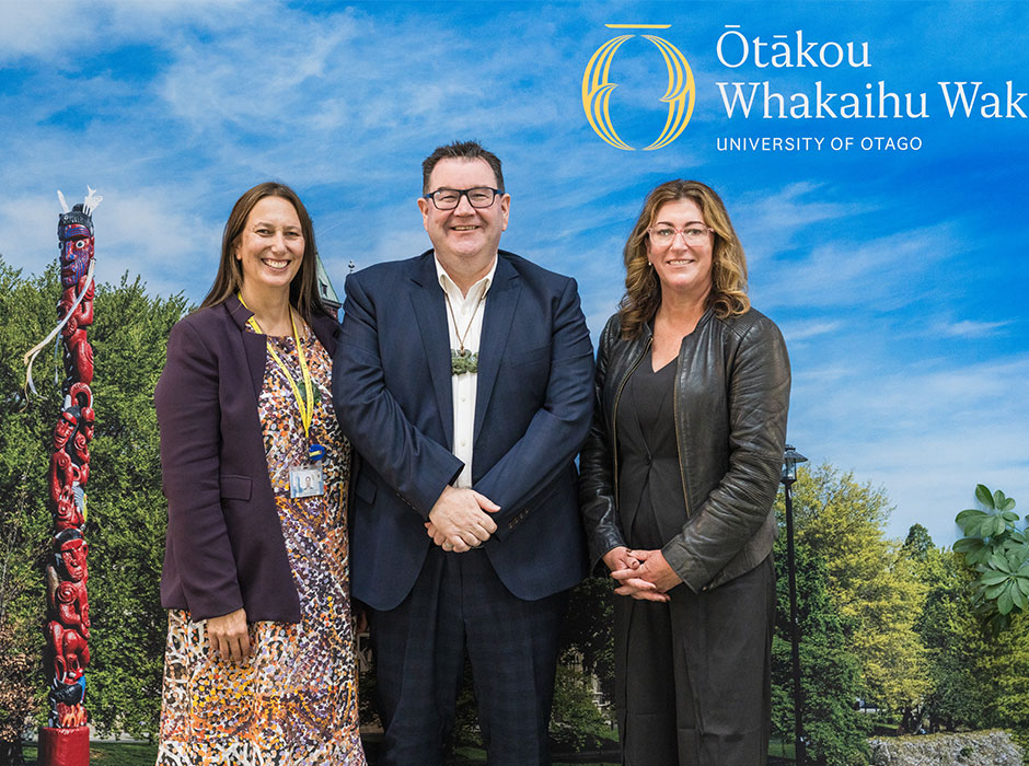 Jacinta Ruru, Grant Robertson and Megan Pōtiki